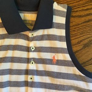 Polo. Girls halter pique dress